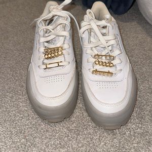 Size 6 sneaker platform gems included